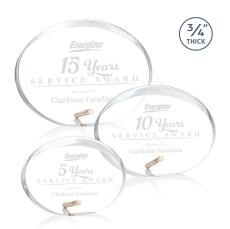 Rawlins Gold Circle Acrylic Award - Employee Awards