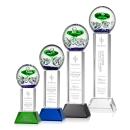 Aquarius Clear on Stowe Base Obelisk Glass Award