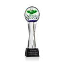 Aquarius Black on Grafton Base Spheres Glass Award