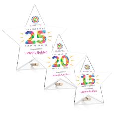 Polaris Full Color Gold Star Acrylic Award - Full Color Awards