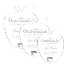 Polaris Apple Gold Apples Acrylic Award - Acrylic Awards