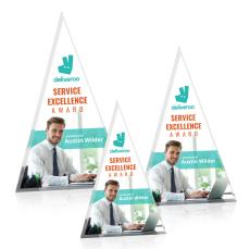 Polaris Tower Full Color Silver Obelisk Acrylic Award - Full Color Awards