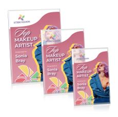 Polaris (V) Full Color Gold Rectangle Acrylic Award - Full Color Awards