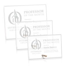 Polaris (H) Gold Rectangle Acrylic Award - Award Plaques