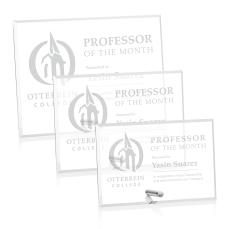 Polaris (H) Silver Rectangle Acrylic Award - Award Plaques