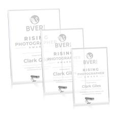 Polaris (V) Silver Rectangle Acrylic Award - Corporate Awards