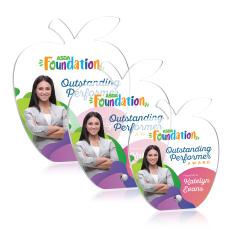 Polaris Apple Full Color Silver Apples Acrylic Award - Full Color Awards