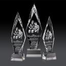 Manilow Clear on Robson Base (3D) Crystal Award