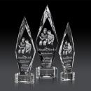 Manilow Clear on Paragon Base (3D) Crystal Award