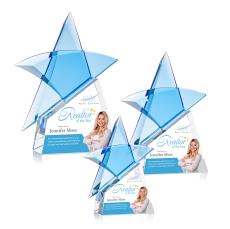 Benita Full Color Clear Star Crystal Award - Corporate Awards