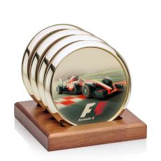 Danville Full Color Coaster on Porterfield Base - Set of 4  - Desk Accessories