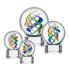 Galileo Clear on Paragon Base Spheres Glass Award - Modern Awards