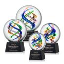 Galileo Black on Robson Base Spheres Glass Award