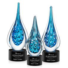 Worchester Black on Marvel Base Glass Award - Glass Awards