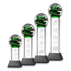 Zodiac Obelisk on Stowe Base Glass Award - Corporate Awards