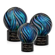 Malton Black on Marvel Base Spheres Glass Award - Corporate Awards