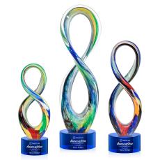 Duarte Blue on Marvel Base Abstract / Misc Glass Award - Art Glass Awards