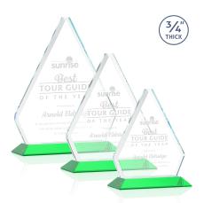 Fyreside Green Crystal Award - Crystal Awards