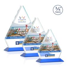 Fyreside Full Color Blue Crystal Award - Corporate Awards