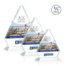 Fyreside Full Color Clear Crystal Award - Corporate Awards
