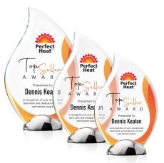 Neskita Full Color Flame Crystal Award - Crystal Flame Awards
