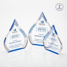 Dover Full Color Blue Acrylic Award - Acrylic Awards