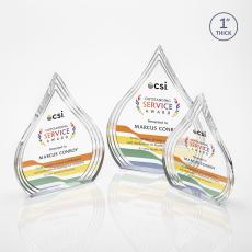 Dover Full Color Clear Acrylic Award - Acrylic Awards