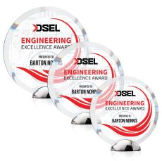 Gardiner Full Color Circle Crystal Award - Full Color Awards