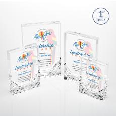 Elektra Full Color Clear Rectangle Acrylic Award