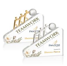 Synergy Full Color Circle Crystal Award - Full Color Awards