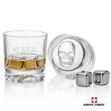 Swiss Force S/S Ice Cubes & 2 Delrina Skull OTR - Corporate Recognition Gifts