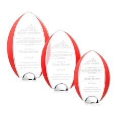 Lincoln Red Crystal Award - Colored Glass Awards