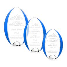 Lincoln Blue Crystal Award - Colored Glass Awards