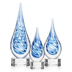 Marlin on Paragon Base - Clear - Glass Awards