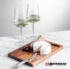 Swissmar Acacia Board &  2 Dakota Wine - Corporate Recognition Gifts