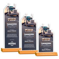 Longhaul Full Color Amber Abstract / Misc Crystal Award - Full Color Awards