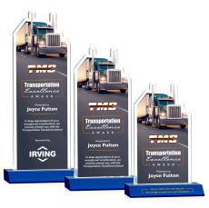 Longhaul Full Color Blue Abstract / Misc Crystal Award - Full Color Awards