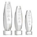 Hoover Clear on Paragon Base Obelisk Crystal Award