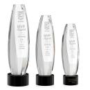 Hoover Black on Marvel Base Obelisk Crystal Award