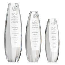 Hoover Obelisk Crystal Award - Crystal Pillar Awards