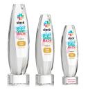 Hoover Full Color Clear on Paragon Base Obelisk Crystal Award