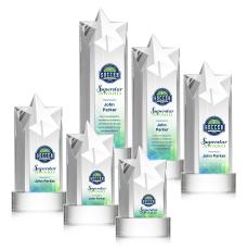 Berkeley Full Color Clear on Stanrich Base Star Crystal Award - Full Color Awards