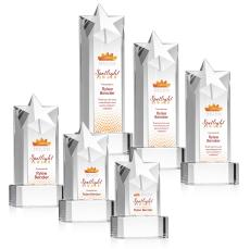 Berkeley Full Color Clear on Padova Base Star Crystal Award - Full Color Awards