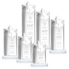 Berkeley Star on Condor Base - White - Service Awards