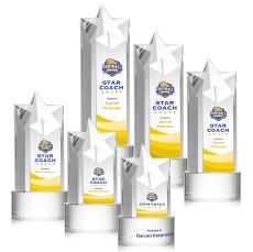 Berkeley Full Color Clear on Marvel Base Star Crystal Award - Full Color Awards