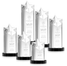 Berkeley Star on Condor Base - Black - Crystal Awards