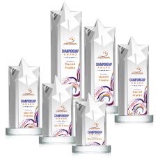 Berkeley Full Color Clear on Condor Base Star Crystal Award - Crystal Awards