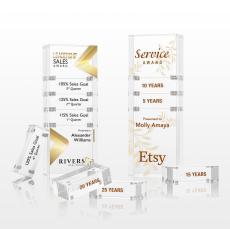 Derringer Full Color Rectangle Acrylic Award - Full Color Awards