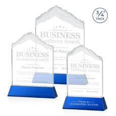 Everest Blue on Newhaven Peak Crystal Award - Crystal Awards