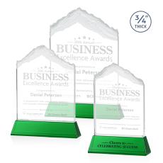 Everest Green on Newhaven Peak Crystal Award - Crystal Awards